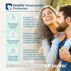 biophix B-3 Nicotinamide 1500 mg 60 Tablets Maximum Strength - Nicotinic Amide Niacin Natural Flush-Free Vitamin Formula - Supports Skin Cell Health