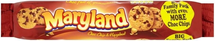 Maryland Choc Chip & Hazelnut Cookies (250g) - Pack of 6