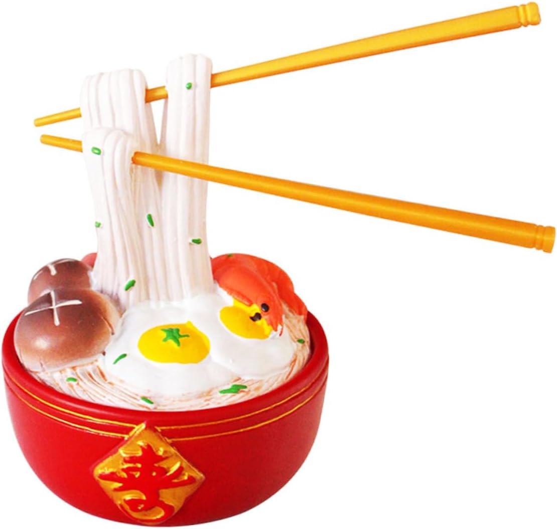 Zerodeko Chinese Style Longevity Noodle Cake Decor for Elder Birthday Celebration Ornament for Cake Topper Tabletop and Balcony Decoration and Space Saving Design