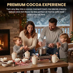 Hot Chocolate Mix Gift Set 16-Pack - Ultimate Gourmet Hot Cocoa Sampler Box with Caramel, Vanilla, Peppermint, Toasted Marshmallow & Double Chocolate - Luxury Winter Beverage Variety Kit for Gifting