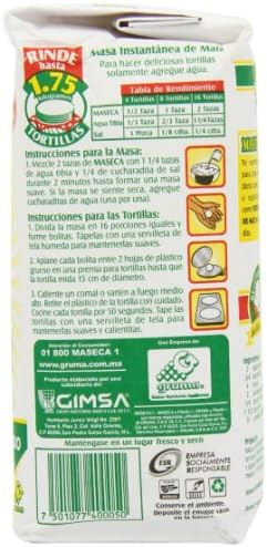 White Maseca Corn Flour 1 Kg (Pack of 2)