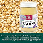 Eden Organic Roasted Tahini, 16 oz Glass Jar