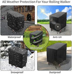 Rollator Walker Cover,Waterproof Wheelchair Cover for Seniors,Universal Adjustable Dustproof Protective Cover for Rolling Rollator Walker with Wheels and Seat, Walker Accessories