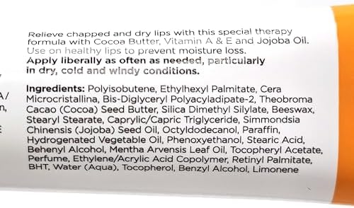 3 Pack Bundle of Cocoa Butter Lip Therapy for Moisturizing and Nourishing your Dry and Chapped Lips
