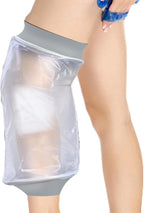 Waterproof Knee Cast Cover for Shower,Watertight Cast Bag Covers- Shower Protector for Knee Replacement Surgery, Wound, Burns Reusable