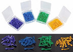 Windplus Dental Wedges, 400pcs Dental Plastic Wedge Disposable Fixing Wedge with Hole, Dental Sectional Matrix Wedges, Dental Add-on Wedges, Teeth Interproximal Wedges. (Blue XS)