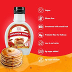 ChocZero Cinnamon Maple Syrup – Sugar-Free, Keto Friendly, High Fiber, Monk Fruit Sweetened, Low Carb, Gluten-Free, Vegan – 10.5oz