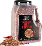Fresh Finest Bulk 4LB Crushed Red Pepper Spices Commercial and Home Cooking - Chili Pepper Flakes, Red Peppers Spice Best for Pizza, Flatbreads, Beef, and More - 4 LB