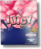 Juicy Jay's 1 Box King Size Slim Rolling Papers - Bubblegum Flavored - 24 Packs / 1 Full Box