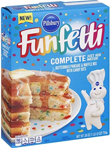 Pillsbury Funfetti Complete Pancake and Waffle Mix, 28-Ounce