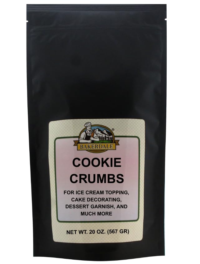 Bakerdale Cookie Crumbs for Crust, Garnish, and Toppings, 20 ounce pouch