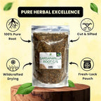 Herb To Body Sarsaparilla Root Cut & Sifted – 4 oz, Wildcrafted Smilax Medica Dried for Sarsaparilla Tea & Herbal Tea, Jamaican Herb for Wellness and Traditional Uses