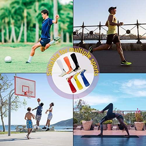Athletic Sock Non-Slip Sport Sock for Men Women Non-Skid Long Compression Knee Length Colorful Socks with Grips