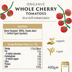 Biona Organic Whole Cherry Tomatoes 400 g (Pack of 12)