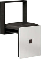 Folding Entryway Stool Wall Mounted Shoe Changing Stool, Square Shoe Bench Seat Space Saving Easy to Fold, for Entrance Hall Restroom Living Room(Black)