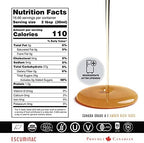Escuminac Canadian Maple Syrup 500ml | Extra Rare Amber Grade A | Smooth & Rich Taste | Organic Gourmet Gift, Souvenir, Holiday & Birthday Treat, Thanksgiving Essentials