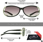 proSPORT UV400 Reading Sunglasses for Women Rhinestone Frames Lightweight Sun Readers Tinted Lenses Glare Protection