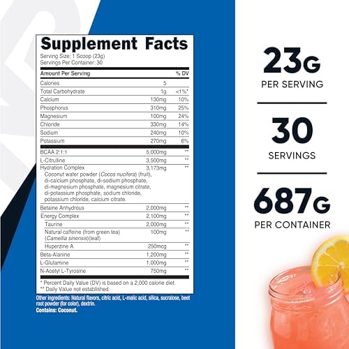 Nutricost Intra-Workout Powder, 30 Servings (Pink Lemonade) - Non-GMO, Gluten Free, Intraworkout Supplement
