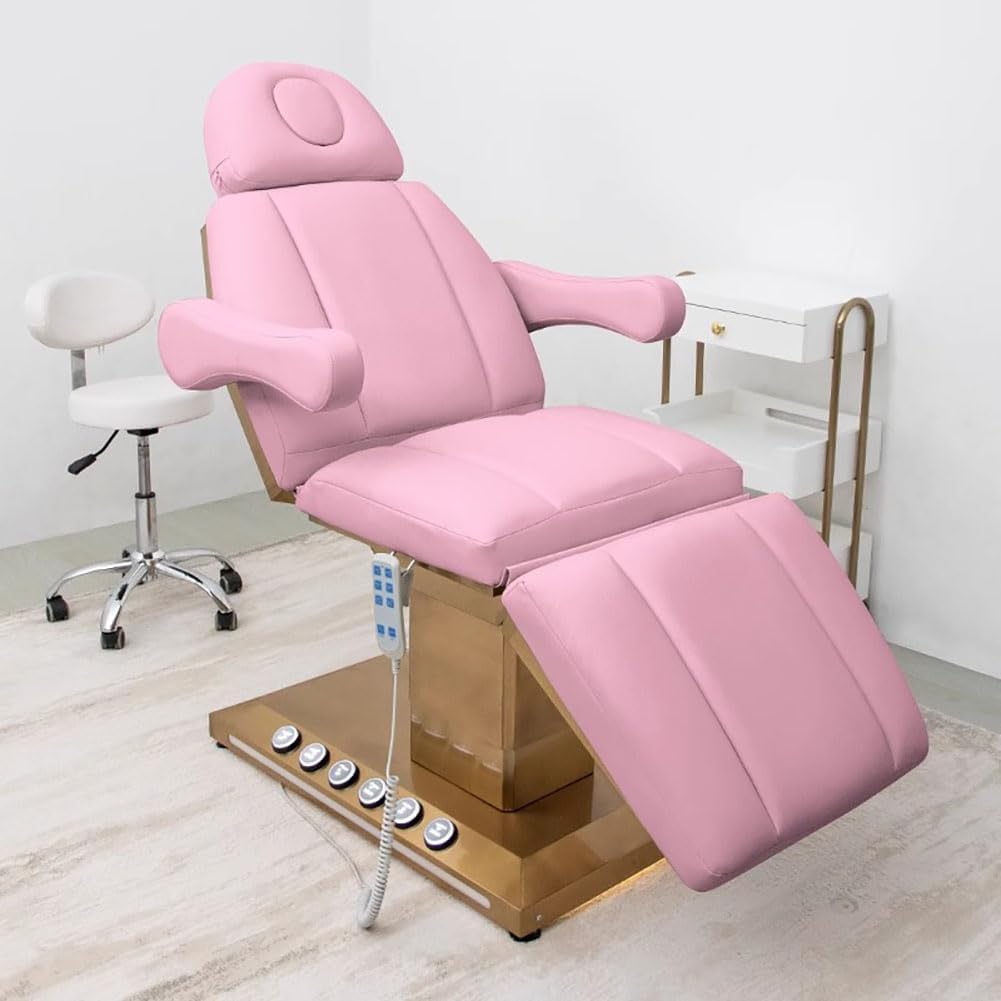 Electric Spa Bed - Professional Tattoo & Aesthetic Chair with Hand/Foot Control, Adjustable Height for Lash Extensions & Beauty Treatments, Ultimate Comfort & Style.