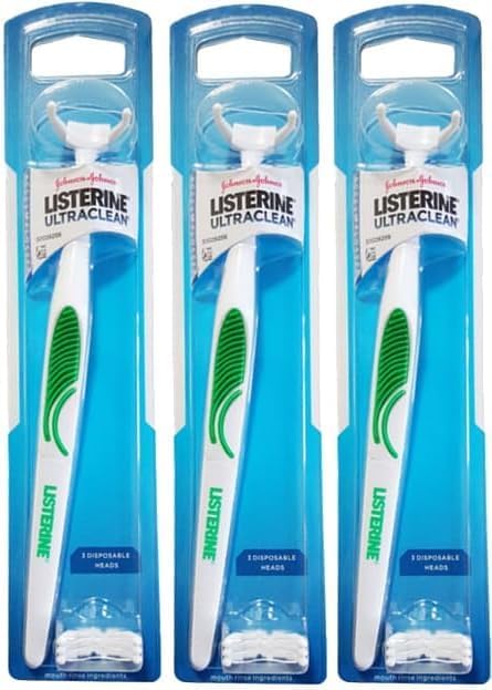 Ultra Clean Access Flosser for Hard-to-Reach Areas, 3 Flosser Handle with 84 Refills, Mint