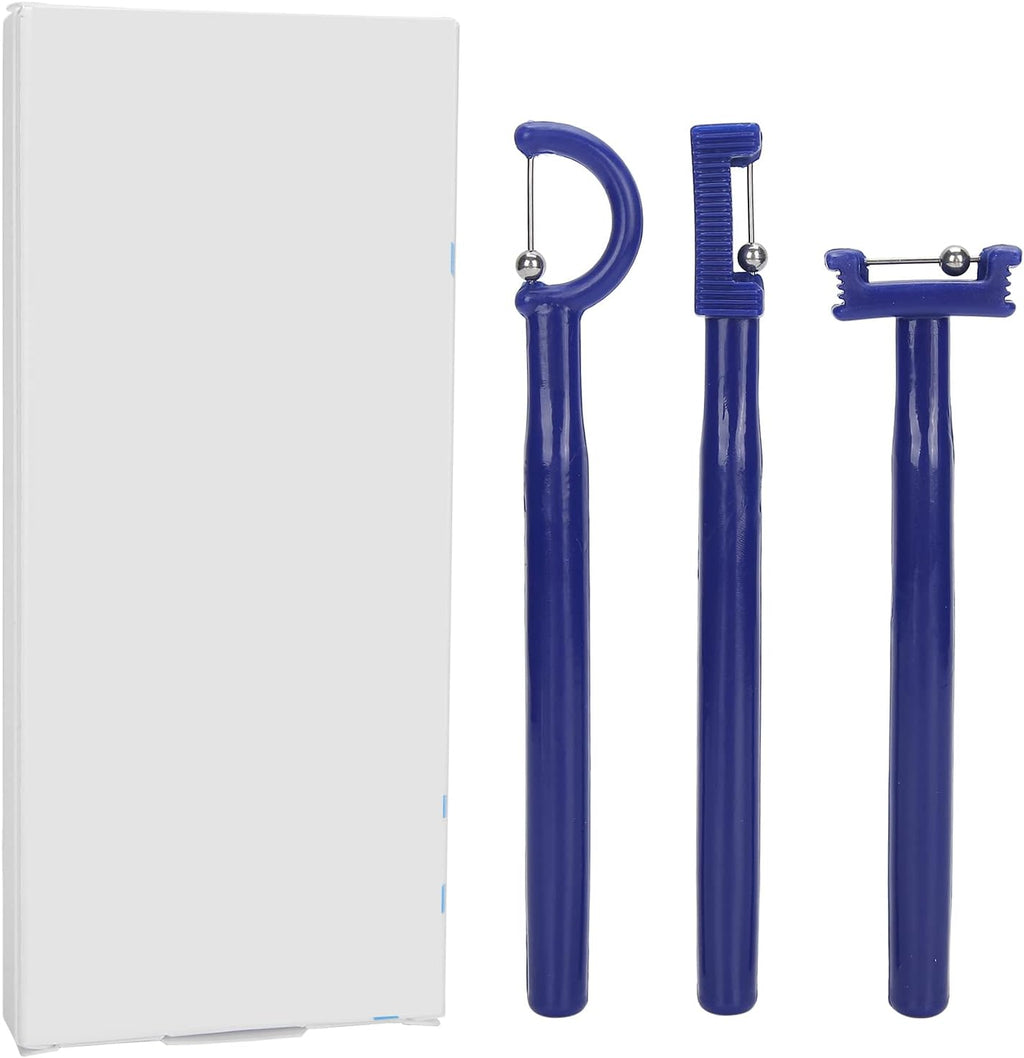 3PCS Tongue Tip Exercise Set, Speech Tools Oral Muscle Training Tool, Tongue Retaining Device for Oral Salivation, Drooling, and Dysphagia