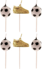 Dekora - Football Candles for Birthday Cake - Football and Golden Boot