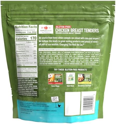 Applegate Natural Gluten-Free Breaded Chicken Breast Tenders (Frozen)