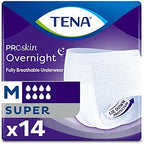 TENA ProSkin Overnight™ Super Protective Incontinence Underwear, Heavy Absorbency, Unisex, Medium, (56 Total - 4 Packs)