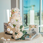 36PCS Edible Floral Bride to Be Cupcake Toppers Wafer Paper Love I Do Cupcake Decoration Miss to Mrs Cupcake Picks for Bridal Shower Bachelorette Wedding Party Supplies