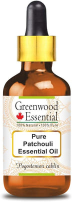 Greenwood Essential Pure Patchouli Essential Oil (Pogostemon cablin) with Glass Dropper Steam Distilled 100ml (3.38 oz)