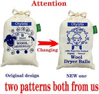 Wool Dryer Balls 6-Pack, Drying Balls for Laundry,Reusable As Natural Fabric Softener, Reduce Clothing Wrinkles, Drying Clothes Faster Eco-Friendly