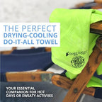 FROGG TOGGS Chilly Pad, Instant Cooling Towel, Long Lasting, Reusable, Sports and Outdoors Neck Towel 33x13