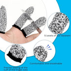 14 Pieces Finger Covers, Ymapinc Finger Sleeve Cots Protector for Finger Tips, Reusable Thumb Finger Protectors Cut Resistant Guards for Kitchen Sculpture Work
