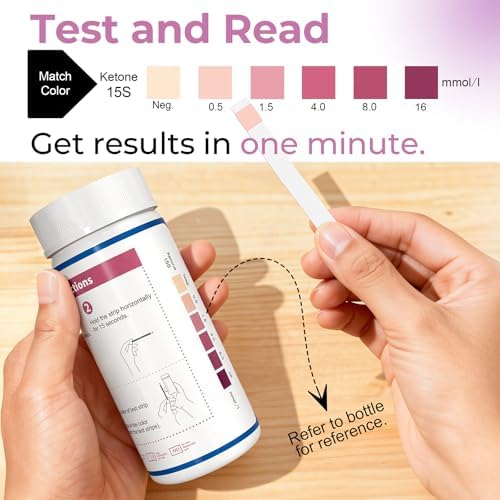 DIP&GO Ketone Test Strips, 200 Keto Strips Urine Test, Fast & Accurate Keto Test for Ketosis, Low-Carb Diet Support & Weight Management