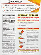 Kikkoman Gluten-Free Teriyaki Sesame Noodle Kit With Sauce, 4.8 Oz (Pack Of 6)