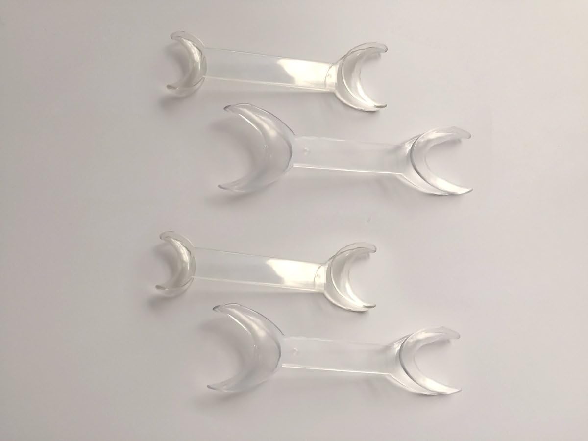 Airgoesin 4pcs/2sets Dental Double-Headed T-Shape Intraoral Cheek Lip Retractor Mouth Opener
