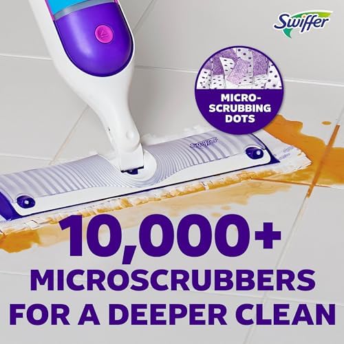 Swiffer PowerMop Multi-Surface Mop Kit for Floor Cleaning, Fresh Scent, Mopping Kit Includes PowerMop, 2 Mopping Pad Refills, 1 Floor Cleaning Solution with Fresh Scent and 2 Batteries