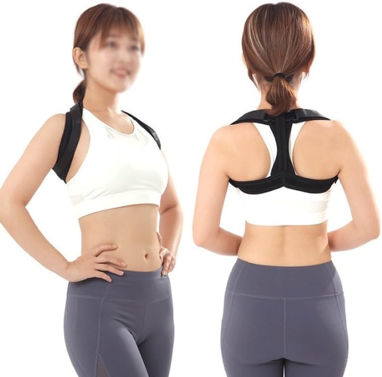 Black Breathable Sitting Posture Correction Band Suitable for Both Men Women