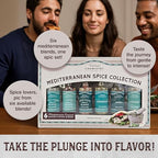 Mediterranean Spice Collection – Gourmet Spices and Seasonings Set with Italian Seasoning, Sea Salt, and Himalayan Pink Salt for Cooking