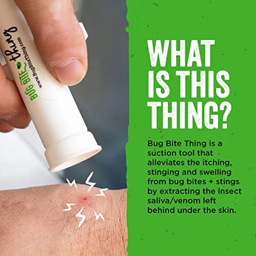 Bug Bite Thing Suction Tool - Bug Bites and Bee/Wasp Stings, Natural Insect Bite Relief, Chemical Free, White