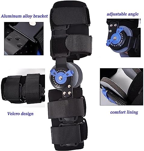 Hinged ROM Elbow Brace,Comfortable Night Elbow Sleep Support,Adjustable Post OP Elbow Brace Stabilizer Splint Arm Injury Recovery Support After Surgery