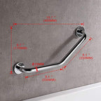 Ibergrif M34017 Bathroom Grab Bar, Wall Mounted Shower Grab Handle Safety Support Rail Stainless Steel Handicap Grab Bars for Pregnant Elderly Injury Senior Assist Bath Handle(40CM)