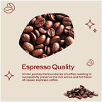 Kimbo Espresso Napoli Whole Beans 12 Oz Bag - Blended and Roasted in Italy - Medium to Dark Roast with Pleasant Floral Flavors