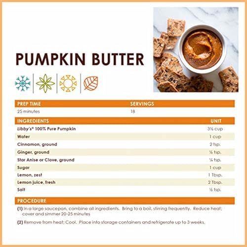 Libby's 100% Pure Pumpkin, Thanksgiving and Holiday Desserts, Pumpkin Pie Filling, Bulk, 6 lb 10 oz Can