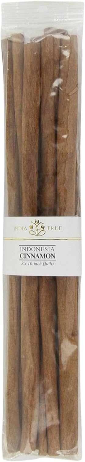 India Tree Cinnamon Sticks, 10-Inch, 6 Quills (Pack of 4)