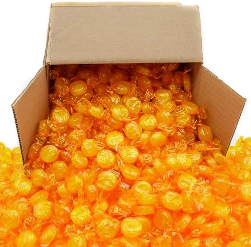 BUTTERSCOTCH Hard Candy Discs 2 lb – Bulk Bag, Sweet & Buttery Flavor, Individually Wrapped (146 Pieces)