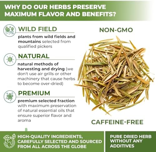 4 oz. Olive Leaf Tea Dried Olive Leaf Herbal Tea (Olea Europaea) - 113g Bags Herb Hojas De Olivo Secas