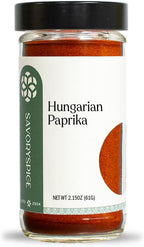 Savory Spice Hungarian Paprika (2.15 oz) - Authentic Sweet Hungarian Paprika Powder (Csemege) for Goulash, Chicken Paprikash & Everyday Cooking