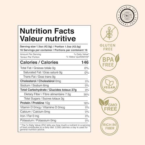 Pride Of India - PACK of 6 - Indian Split Masur Red Lentils - Protein & Fiber Rich Masoor Dal, 1.5 Pound Jar