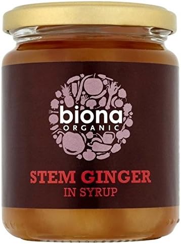 Biona Organic Stem Ginger In Syrup 330g - Pack of 2